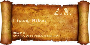 Lippay Mikes névjegykártya